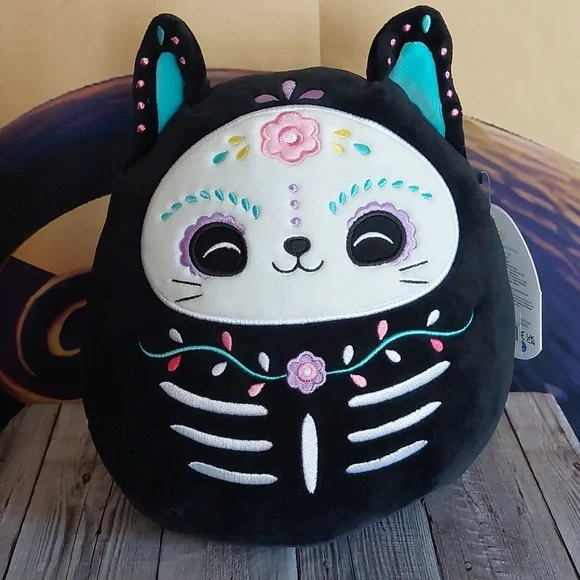 Squishmallows Halloween Day Of The Dead 8" Plush - Jana, 2022 Squad Collectible Soft Toy - View #3